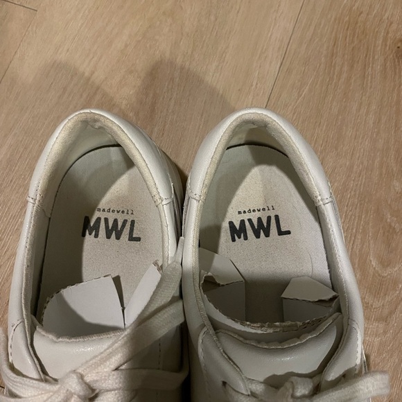Madewell Sidewalk Talk low rise Womens Leather sneakers size 9 - Picture 5 of 7